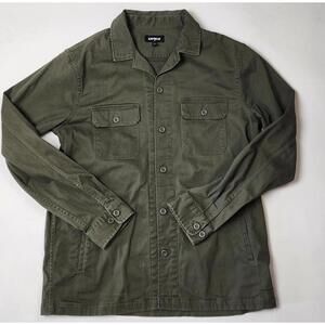 Express Olive Green Utility Jacket